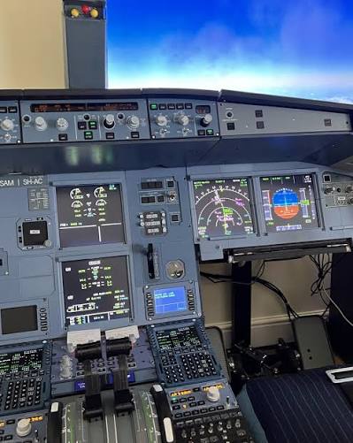Altitude Flight Simulator cockpit view