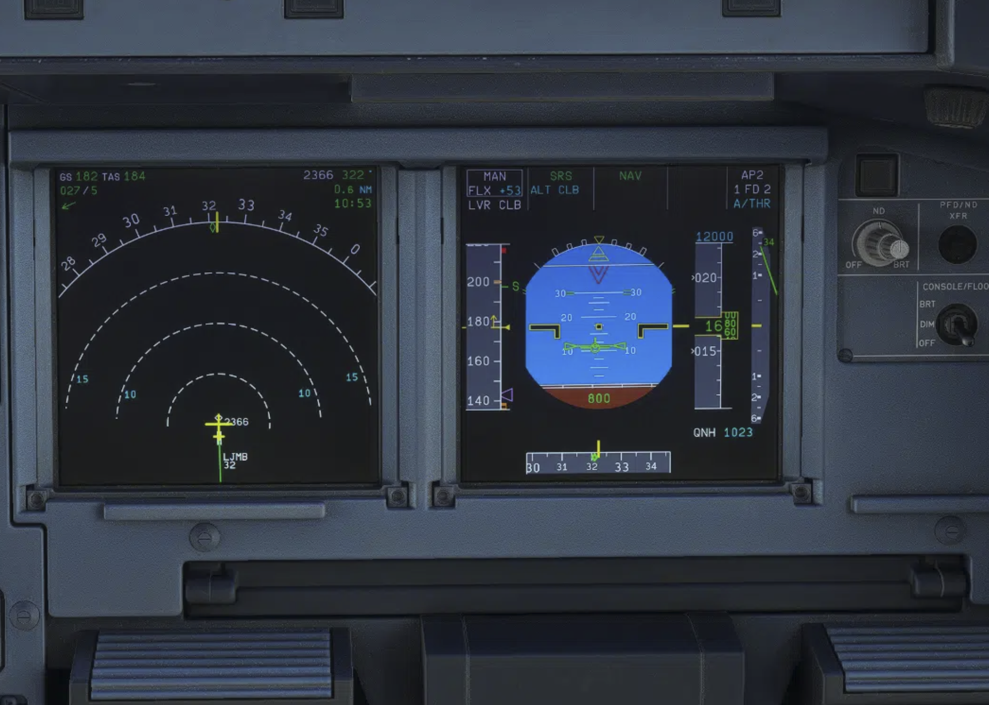 Flight control experience